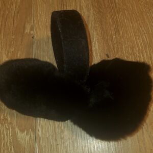 Black Furry Earmuffs